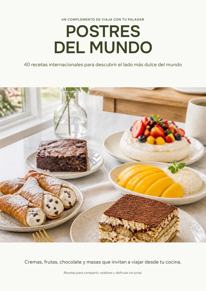 Portada original del bono Postres del Mundo